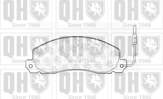 Quinton Hazell BP371 - Комплект спирачно феродо, дискови спирачки vvparts.bg