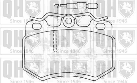 Quinton Hazell BP377 - Комплект спирачно феродо, дискови спирачки vvparts.bg