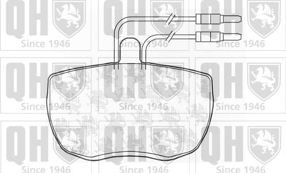 Quinton Hazell BP295 - Комплект спирачно феродо, дискови спирачки vvparts.bg