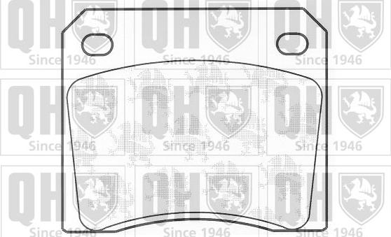 Quinton Hazell BP297 - Комплект спирачно феродо, дискови спирачки vvparts.bg