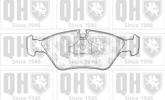 Quinton Hazell BP243 - Комплект спирачно феродо, дискови спирачки vvparts.bg