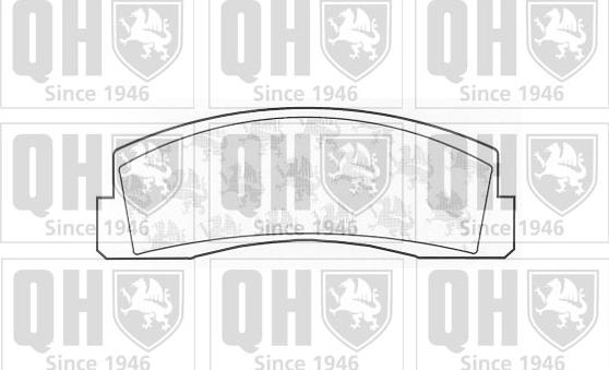 Quinton Hazell BP256 - Комплект спирачно феродо, дискови спирачки vvparts.bg