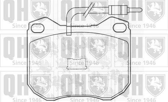 Quinton Hazell BP251 - Комплект спирачно феродо, дискови спирачки vvparts.bg