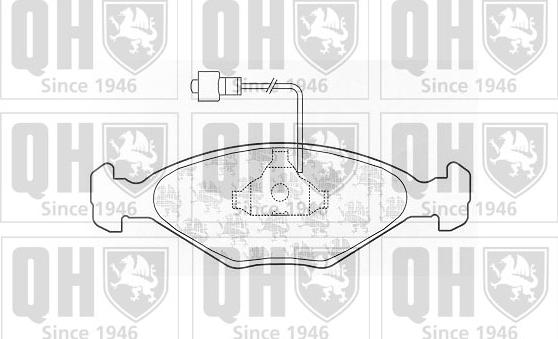 Quinton Hazell BP210 - Комплект спирачно феродо, дискови спирачки vvparts.bg