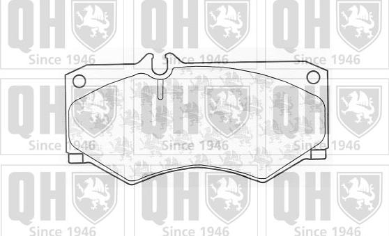 Quinton Hazell BP287 - Комплект спирачно феродо, дискови спирачки vvparts.bg