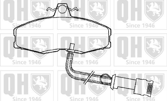 Quinton Hazell BP235 - Комплект спирачно феродо, дискови спирачки vvparts.bg