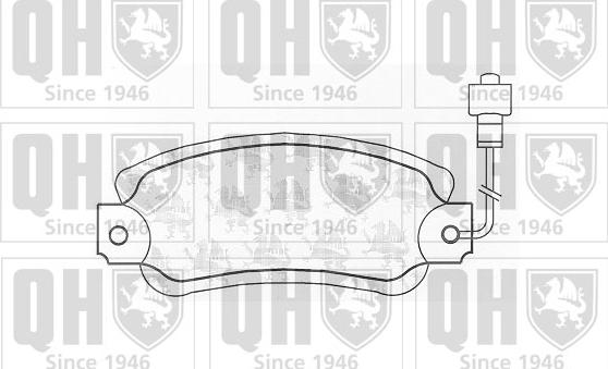 Quinton Hazell BP236 - Комплект спирачно феродо, дискови спирачки vvparts.bg