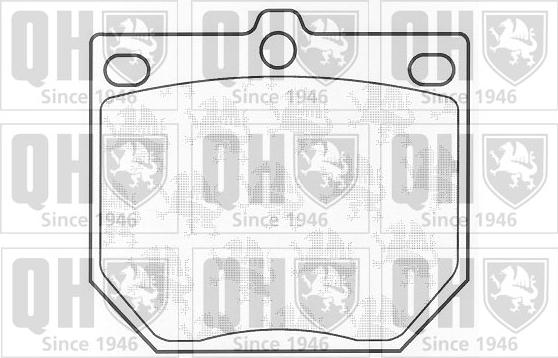 Quinton Hazell BP231 - Комплект спирачно феродо, дискови спирачки vvparts.bg