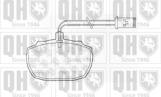 Quinton Hazell BP226 - Комплект спирачно феродо, дискови спирачки vvparts.bg