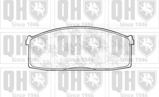 Quinton Hazell BP221 - Комплект спирачно феродо, дискови спирачки vvparts.bg