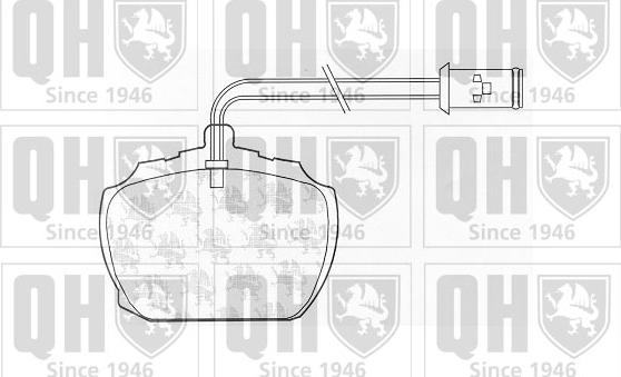 Quinton Hazell BP227 - Комплект спирачно феродо, дискови спирачки vvparts.bg