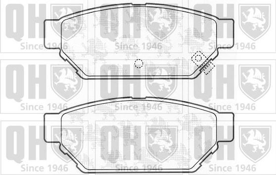 Quinton Hazell BP798 - Комплект спирачно феродо, дискови спирачки vvparts.bg