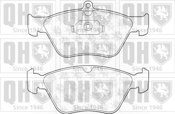 Quinton Hazell BP793 - Комплект спирачно феродо, дискови спирачки vvparts.bg