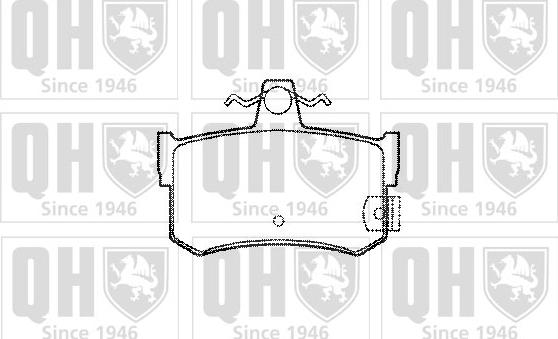 Quinton Hazell BP745 - Комплект спирачно феродо, дискови спирачки vvparts.bg