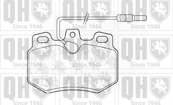 Quinton Hazell BP754 - Комплект спирачно феродо, дискови спирачки vvparts.bg