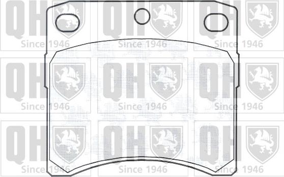 Quinton Hazell BP702 - Комплект спирачно феродо, дискови спирачки vvparts.bg