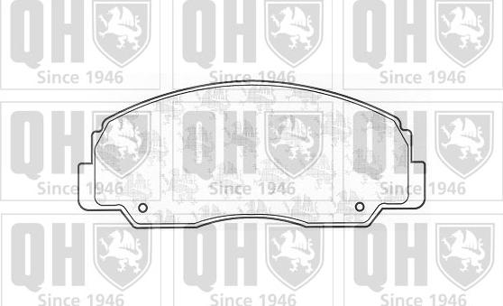 Quinton Hazell BP719 - Комплект спирачно феродо, дискови спирачки vvparts.bg