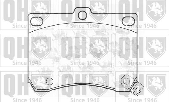 Quinton Hazell BP717 - Комплект спирачно феродо, дискови спирачки vvparts.bg