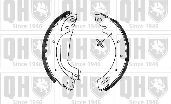 Quinton Hazell BS953 - Комплект спирачна челюст vvparts.bg