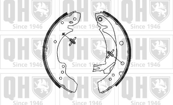 Quinton Hazell BS957 - Комплект спирачна челюст vvparts.bg