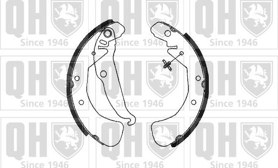 Quinton Hazell BS961 - Комплект спирачна челюст vvparts.bg