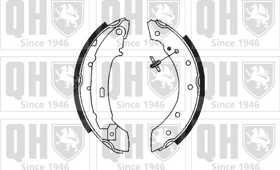 Quinton Hazell BS927 - Комплект спирачна челюст vvparts.bg