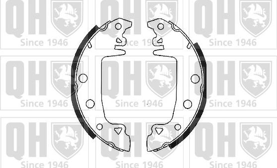 Quinton Hazell BS546 - Комплект спирачна челюст vvparts.bg