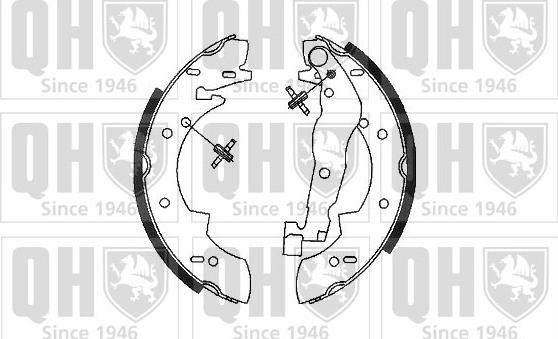 Quinton Hazell BS555 - Комплект спирачна челюст vvparts.bg