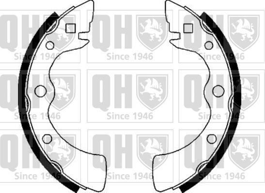 Quinton Hazell BS557 - Комплект спирачна челюст vvparts.bg