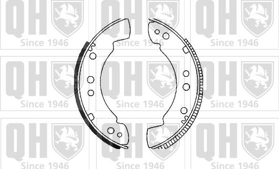 Quinton Hazell BS531 - Комплект спирачна челюст vvparts.bg