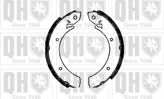 Quinton Hazell BS522 - Комплект спирачна челюст vvparts.bg