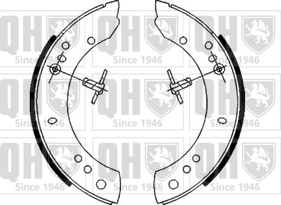 Quinton Hazell BS579 - Комплект спирачна челюст vvparts.bg