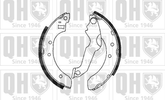 Quinton Hazell BS576 - Комплект спирачна челюст vvparts.bg