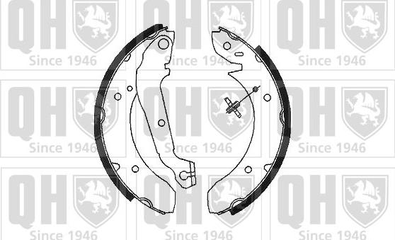 Quinton Hazell BS573 - Комплект спирачна челюст vvparts.bg