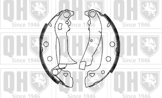 Quinton Hazell BS698 - Комплект спирачна челюст vvparts.bg