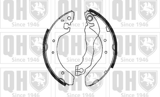 Quinton Hazell BS609 - Комплект спирачна челюст vvparts.bg