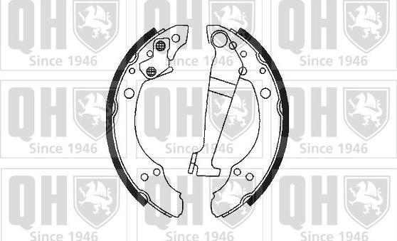 Quinton Hazell BS601 - Комплект спирачна челюст vvparts.bg