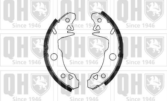 Quinton Hazell BS618 - Комплект спирачна челюст vvparts.bg