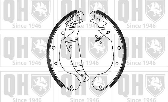 Quinton Hazell BS686 - Комплект спирачна челюст vvparts.bg