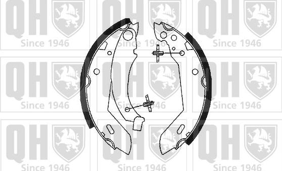 Quinton Hazell BS681 - Комплект спирачна челюст vvparts.bg