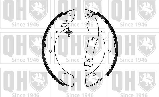 Quinton Hazell BS624 - Комплект спирачна челюст vvparts.bg