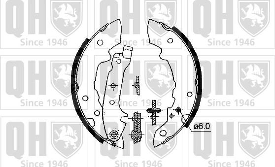 Quinton Hazell BS622K - Комплект спирачна челюст vvparts.bg