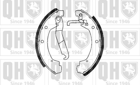 Quinton Hazell BS1059 - Комплект спирачна челюст vvparts.bg