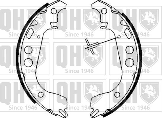 Quinton Hazell BS1058 - Комплект спирачна челюст vvparts.bg