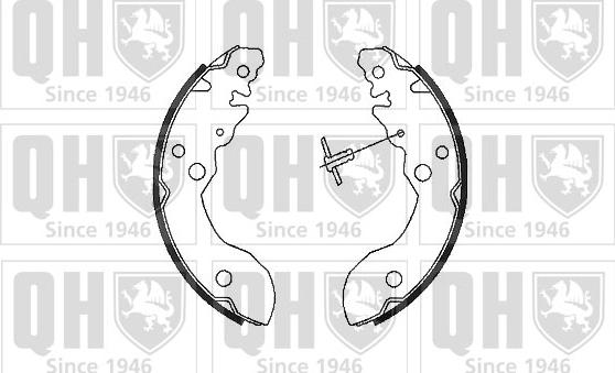 Quinton Hazell BS1069 - Комплект спирачна челюст vvparts.bg