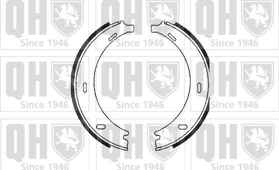 Quinton Hazell BS1083 - Комплект спирачна челюст, ръчна спирачка vvparts.bg