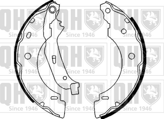 Quinton Hazell BS1034 - Комплект спирачна челюст vvparts.bg