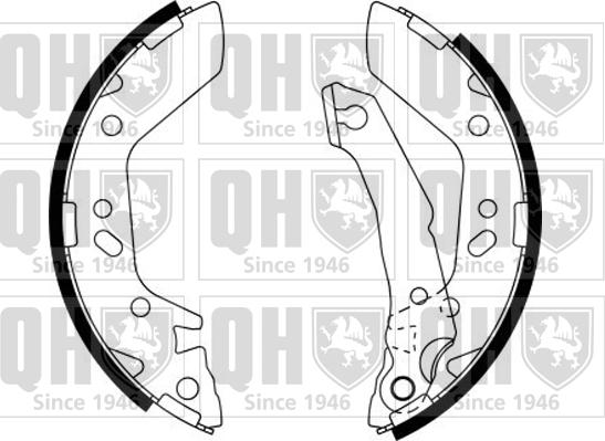 Quinton Hazell BS1149 - Комплект спирачна челюст vvparts.bg