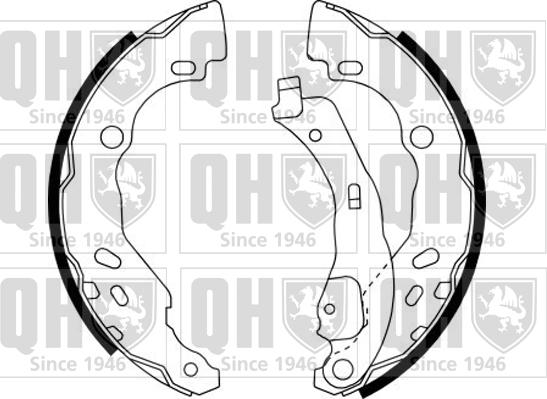 Quinton Hazell BS1144 - Комплект спирачна челюст vvparts.bg