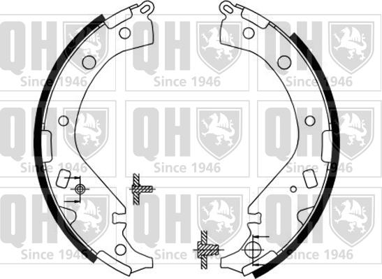 Quinton Hazell BS1147 - Комплект спирачна челюст vvparts.bg